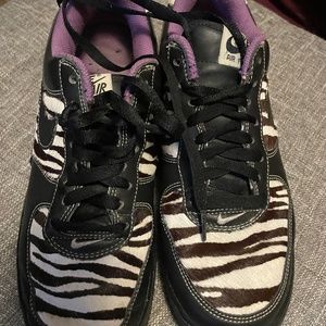 Nike Air Force ones zebra